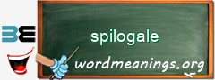 WordMeaning blackboard for spilogale